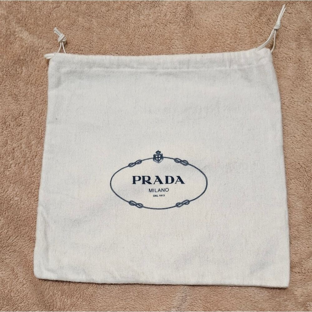 Prada White Drawstring Bag